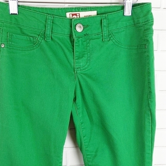 Lei Ashley low-rise Skinny Green Jeans Jeggings Women's 3 Regular - Picture 5 of 5